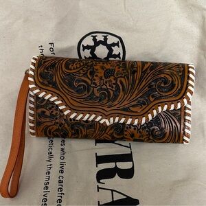 🆕 Myra Orange Leather Wallet